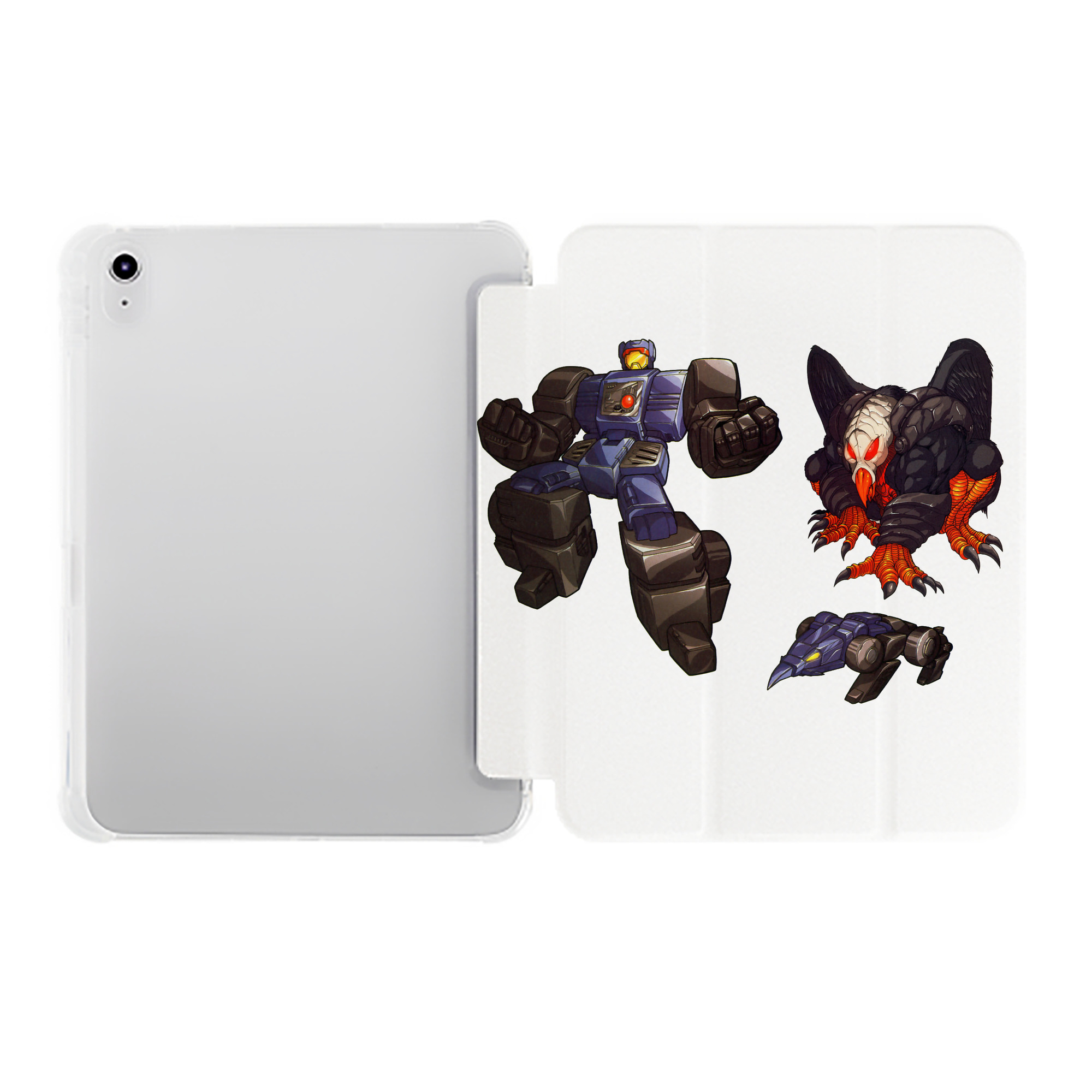 （画像用）  IPad ケース ペン収納付き 三つ折りスタンド PUレザー×シリコン 対応機種9.5/10.5/10.9インチ